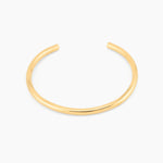 gold essential open cuff bracelet