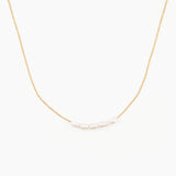 freshwater pearl choker necklace in stainless steel