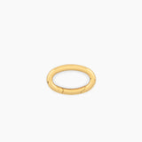 Large oval clasp on a white background